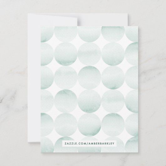 Carte Boho Aquarelle Cravate-Dye Papier personnalisé - V (Dos)