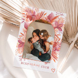 Carte Boho arche fleurie meilleure mère jamais photo mèr<br><div class="desc">Célébrez la fête des mères avec cette cool et mignonne peinture à la main en terre cuite boho désert arche aquarelle fleurie avec une meilleure maman cool jamais de citer script,  ajoutez votre photo avec jolies fleurs séchées,  pampas en orange,  marron et terre cuite.</div>