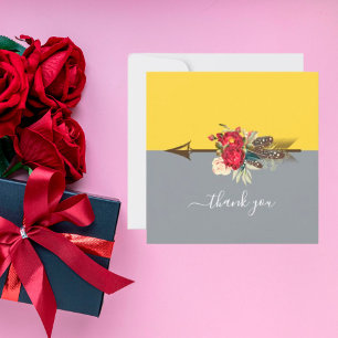 Carte Boho Arrow Merci