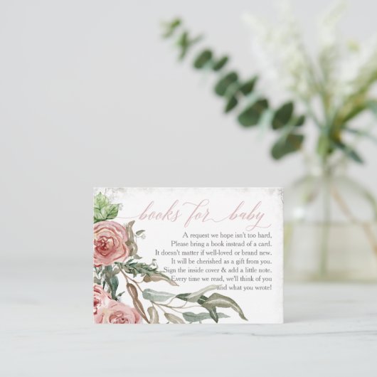 Carte Boho Blush Rose (Debout devant)