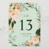 Carte Boho Botanique Sage Vert verdure Floral Personnali (Devant / Derrière)