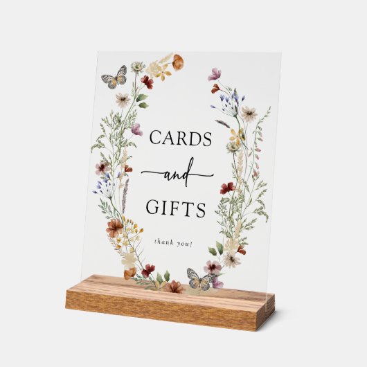 Carte Boho Cadeaux Symbole acrylique (Angle)