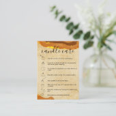 Carte Boho Candle Care Add Your Logo (Debout devant)