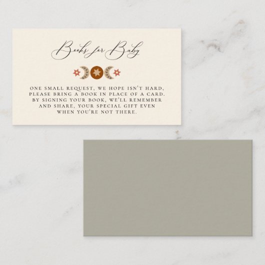 Carte Boho Céleste Demande de Boîtier (Devant / Derrière)