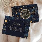 Carte Boho Celestial Mariage Détails