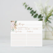 Carte Boho Chic Recette (Debout devant)