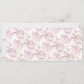 Carte Boho Chic Terracotta Blush Floral (Dos)