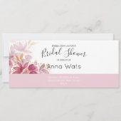 Carte Boho Chic Terracotta Blush Floral (Devant)