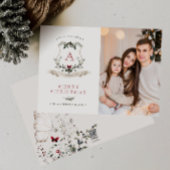 Carte Boho Christmas One Photo Holiday