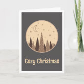Carte Boho Cosy Noël à l'intérieur de la photo vacances (Devant)