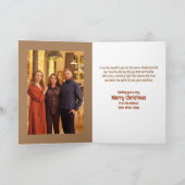 Carte Boho Cosy Noël à l'intérieur de la photo vacances (Intérieur)