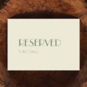 Carte Boho Deco d'automne | Panneau réservé Mariage de c