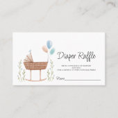 Carte Boho Diaper Baby shower de jeu (Devant)