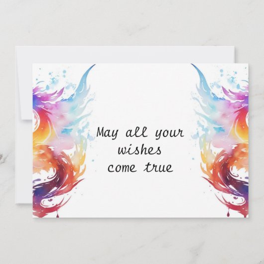 Carte Boho Digital Dragon Anniversaire (Dos)