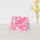 Carte boho doodle floral rose volleyball anniversaire (Fleur jaune)