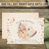 Carte Boho Fall Citrouille