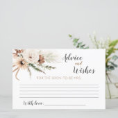 Carte Boho Fête des mariées (Debout devant)