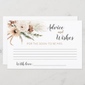 Carte Boho Fête des mariées (Devant / Derrière)