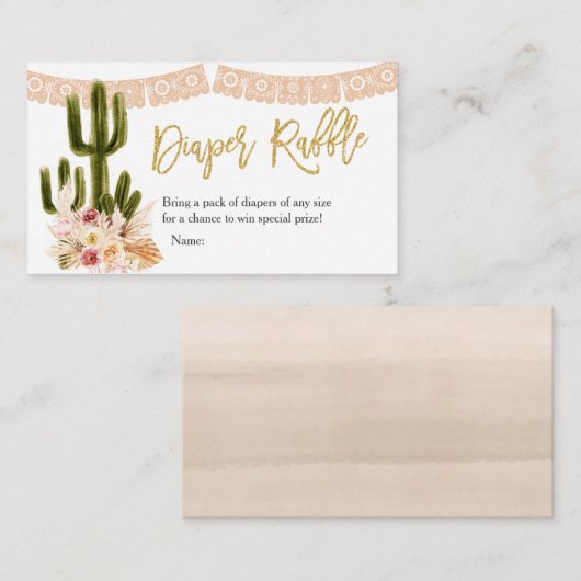 Carte Boho Fiesta Taco 'À propos de Love Couple (Devant / Derrière)