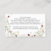 Carte Boho Fleur sauvage de la recette du boîtier  (Dos)