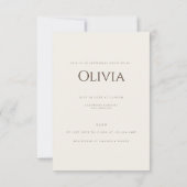 Carte Boho Fleur sauvage Fête des mariées beige si (Dos)