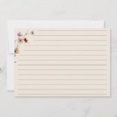 Carte Boho Fleur sauvage grande recette (Dos)