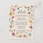 Carte Boho Fleur sauvage Mariage (Devant)