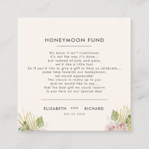 Carte Boho Floral Autumn Mariage de automne