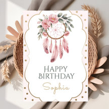 Boho Floral Chic Anniversaire