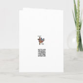 Carte Boho Floral Croix de Pâques (Dos)