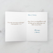 Carte Boho Floral Cross Easter (Intérieur)