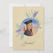 Carte Boho Floral Graduation Announcement (Devant)