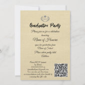 Carte Boho Floral Graduation Party Invite (Dos)