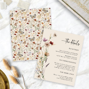 Carte Boho Floral Mariage
