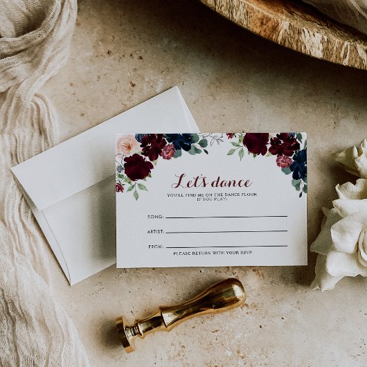 Carte Boho Floral Mariage de luxe demande de la ch