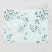 Carte Boho Floral Mariage Hébergement Insertion (Dos)