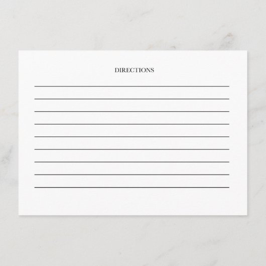 Carte Boho Floral Recette (Dos)