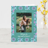 Carte Boho Flower Super photo Proposition de la fête de  (Fleur jaune)