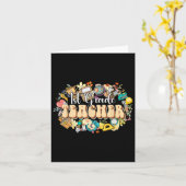 Carte Boho Flowers 1ère année Appréciation de l'enseigna (Fleur jaune)