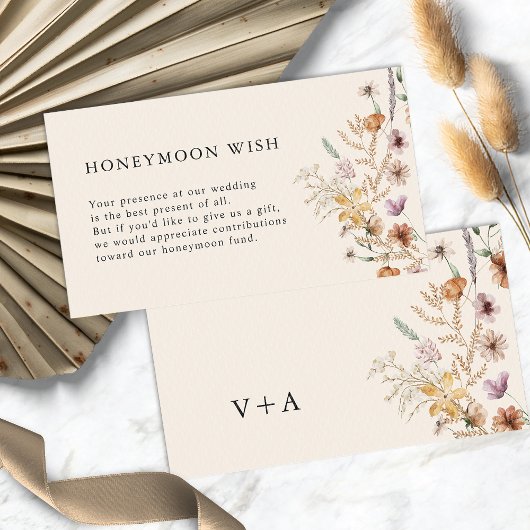 Carte Boho Honeymoon Wish