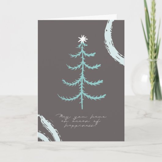 Carte Boho Joyeux Noël / Nouvel An (Devant)