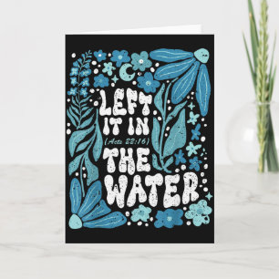 Carte Boho l'a laissé dans le baptême à l'eau chrétien B