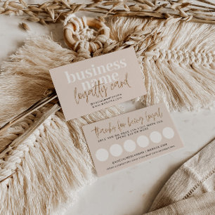 Carte Boho Loyalty Timbre Moderne