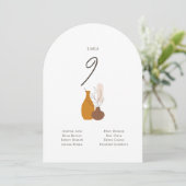 Carte Boho Minimalist Vases Mariage (Debout devant)