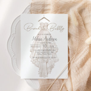 Carte Boho moderne rose Élégant Floral Brunch nuptial