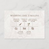 Carte Boho Nautique Mariage Timeline (Dos)