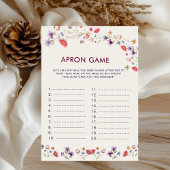 Carte Boho New Chapter Begins Apron Bridal Shower Game