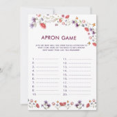 Carte Boho New Chapter Begins Apron Bridal Shower Game (Devant)