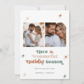 Carte Boho Newlysée Christmas Card Photo Couple Ca (Dos)