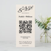 Carte Boho Orange Brûlé | Mariage Moderne Terracotta (Debout devant)